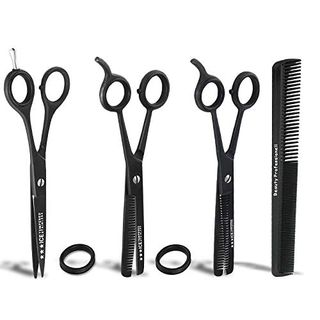 9PCS Friseurscheren Set Haarschere Haarschneideschere Schnitt+Effilierschere DHL 