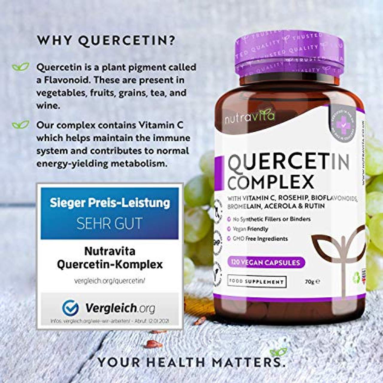 Nutravita Quercetin-Komplex mit Vitamin C