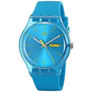 Swatch Damen-Armbanduhr Turquoise Rebel SUOL700