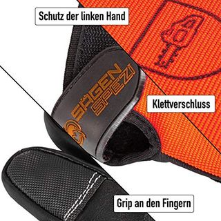 Krug Kettensäge Handschuhe mit Hand Schutz Pro Qualität große L Größe 10 