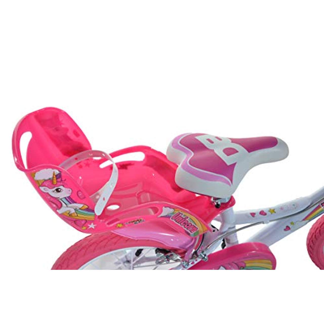 Dino Bikes 164R-UN Einhorn-Fahrrad Weiß