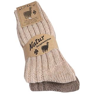 Herren und Damen Alpaka Wollsocken Socken aus Wolle Gr