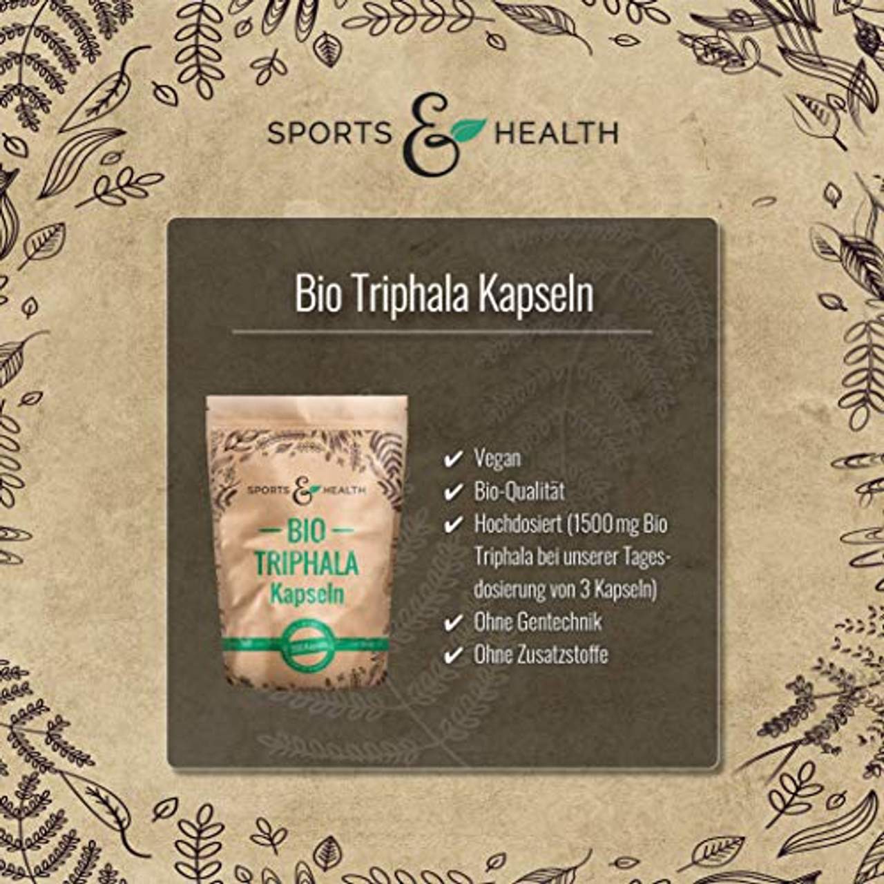 CDF Sports & Health Solutions Triphala Kapseln Bio