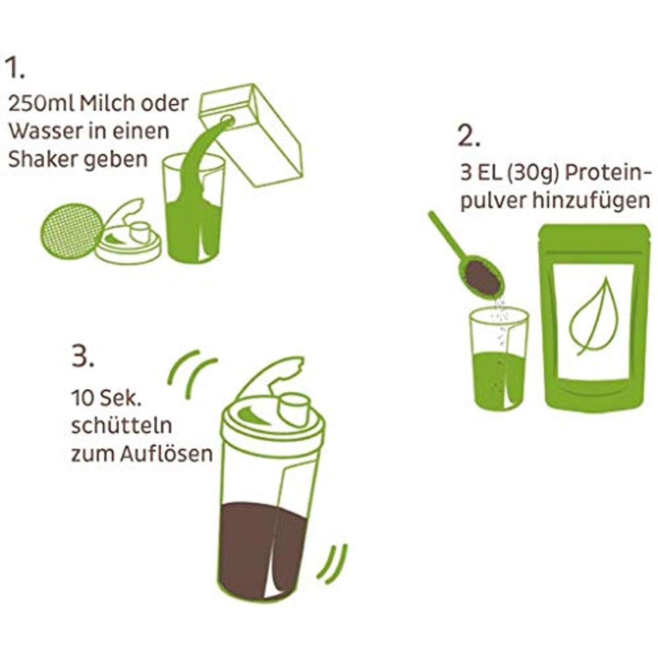 Protein-Pulver Vegan BIO Vanille ohne Soja