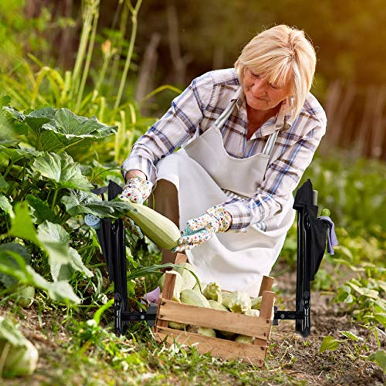 Relaxdays Kniebank für Gartenarbeit