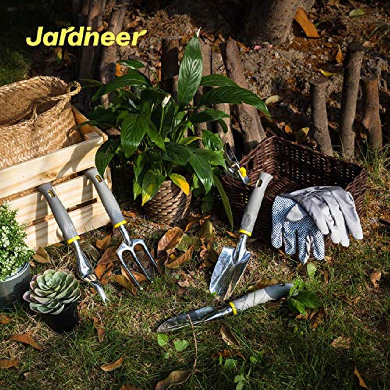 Jardineer Gartenwerkzeug Set 8 in 1 Gartengeräte Set