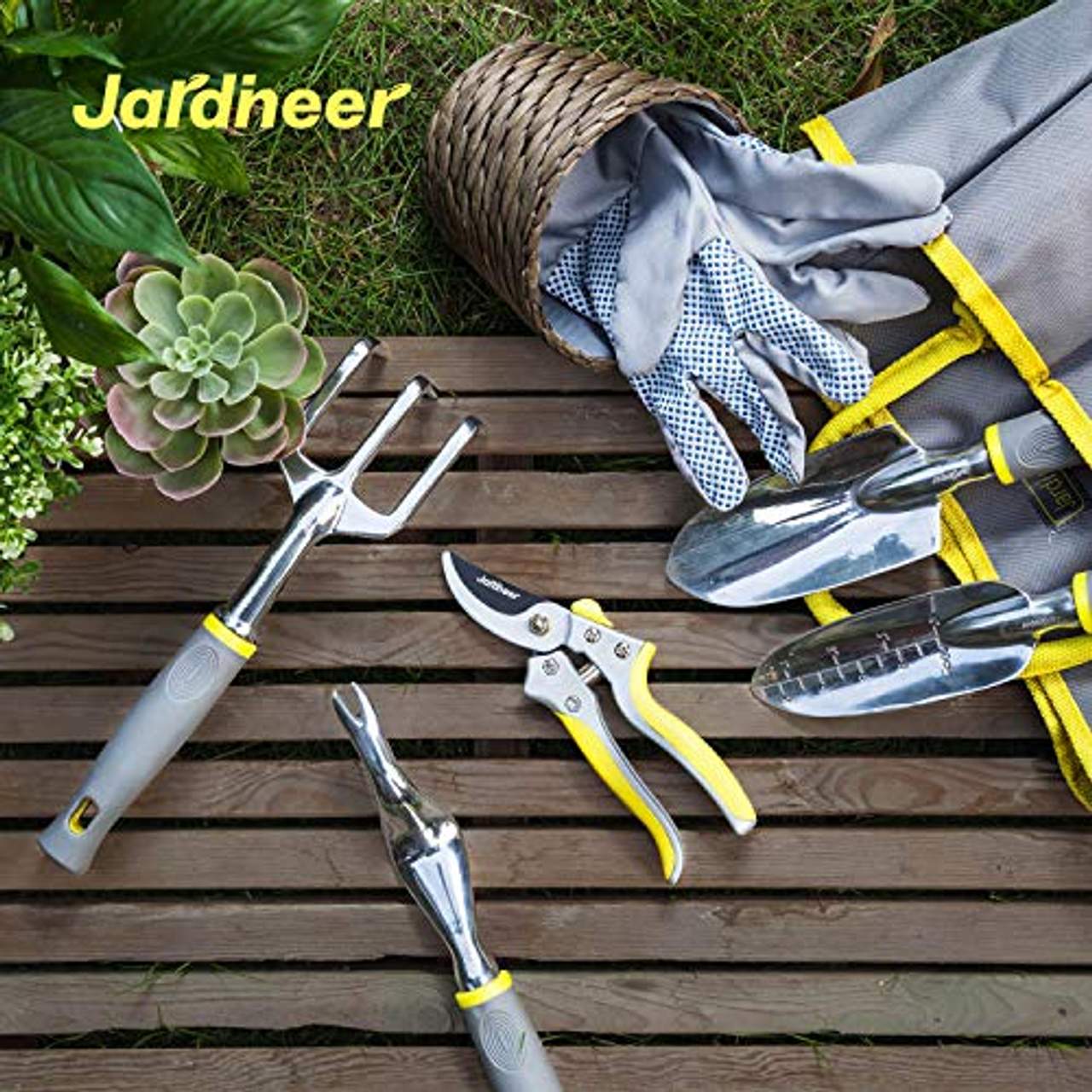 Jardineer Gartenwerkzeug Set 8 in 1 Gartengeräte Set