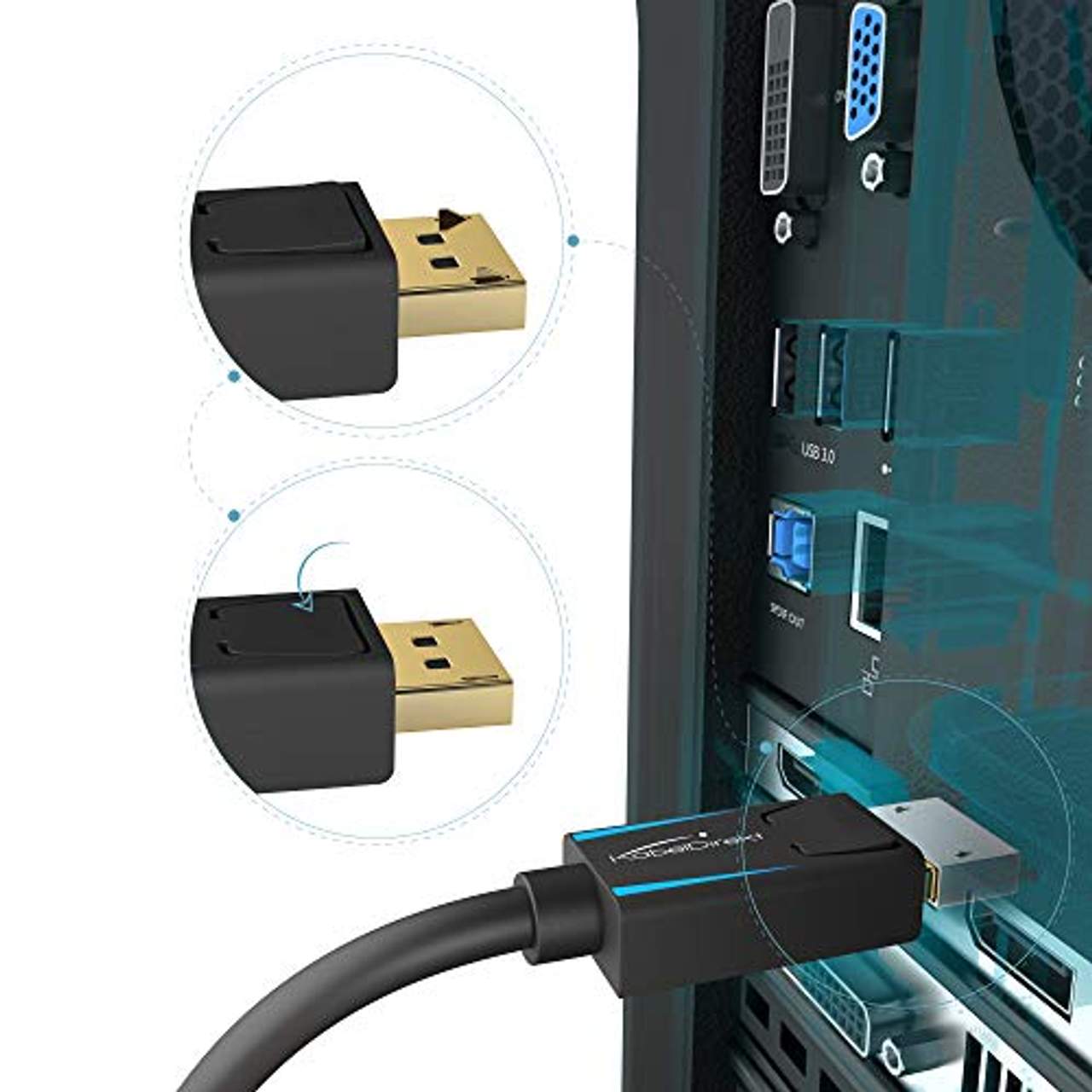 KabelDirekt DisplayPort 1.4 Kabel 3m