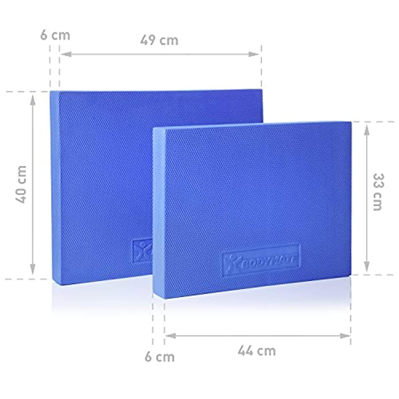 BODYMATE Balance Pad 49x40x6cm Blau I Harte Variante