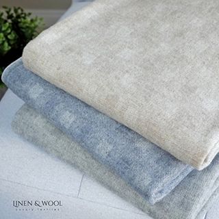 Linen & Cotton Luxus Merino Wolldecke Emma