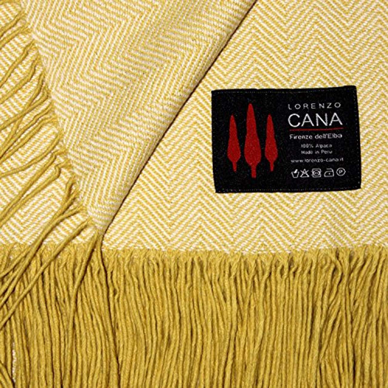 Lorenzo Cana Premium Alpakadecke 100% Alpaka Fairtrade Decke Wohndecke