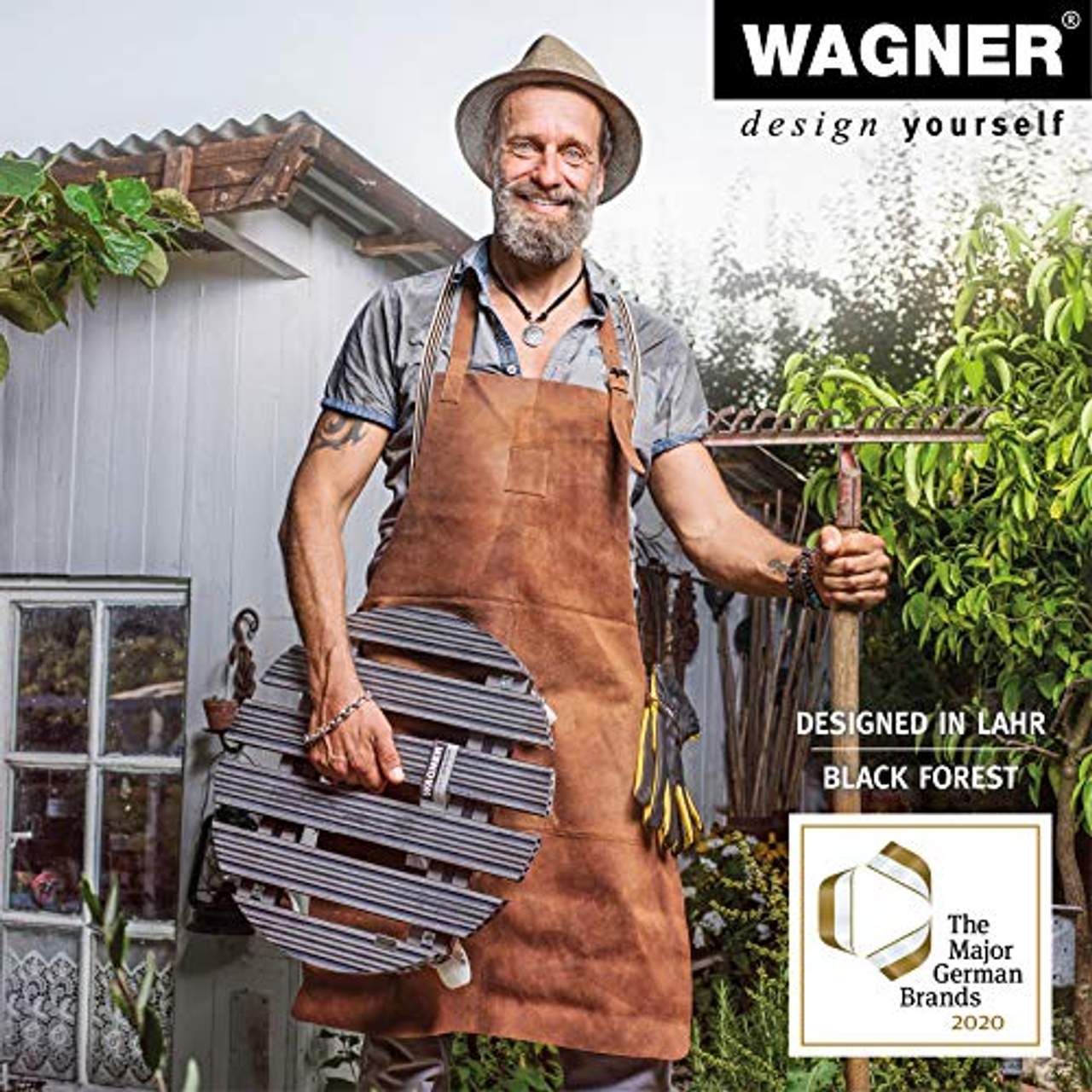 WAGNER Pflanzenroller Steel Ø 30 x 5 cm I Pflanzenroller