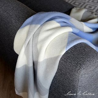 Linen & Cotton Wolldecke Kariert Devon