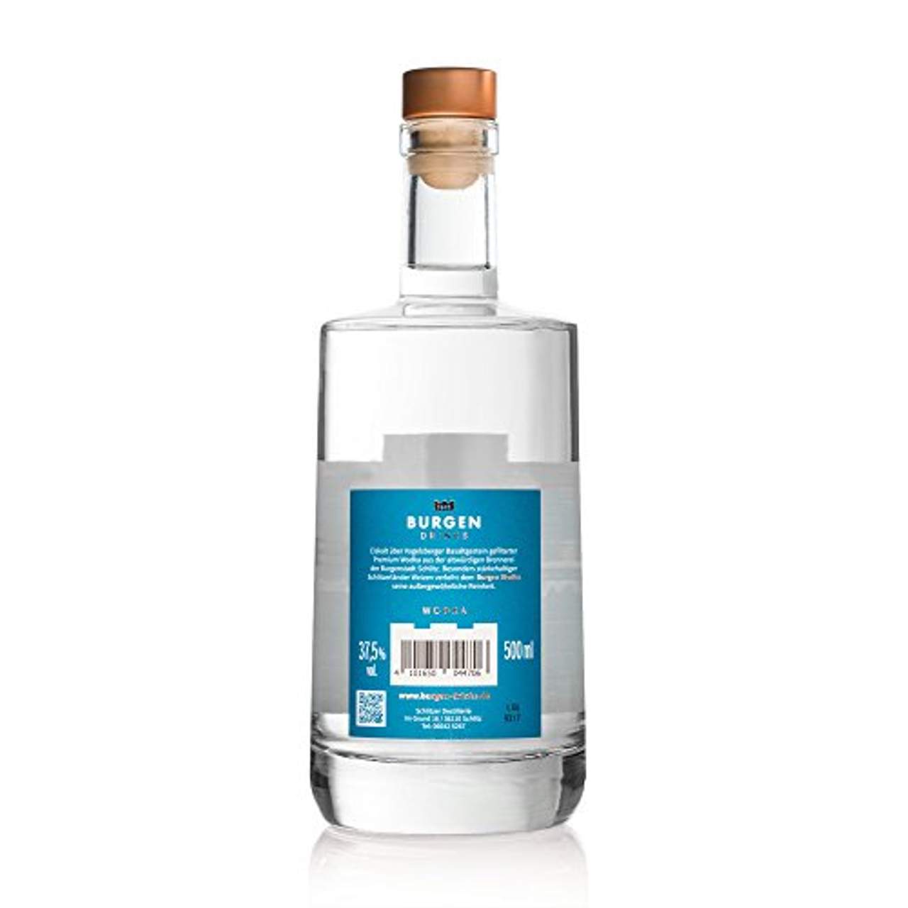Burgen Wodka handcrafted 94 fach destilliert