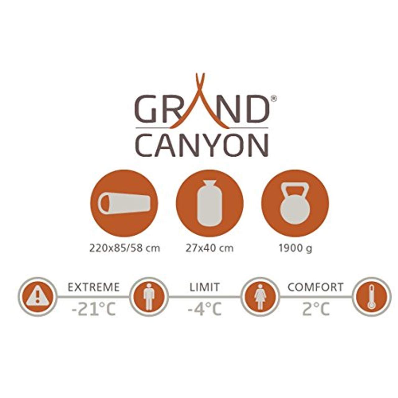 Grand Canyon Fairbanks warmer Mumienschlafsack