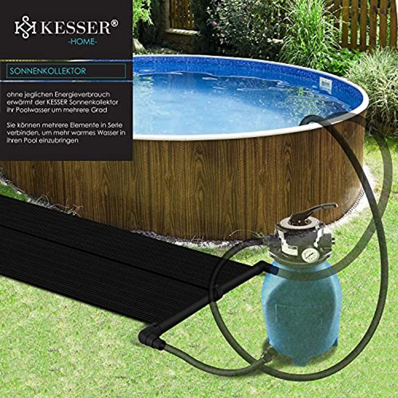 KESSER Solarkollektor Poolheizung 600 x 140 cm