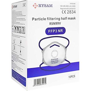 Rysam Zertifizierte FFP3 Atemschutzmaske Staubmaske Atemmaske