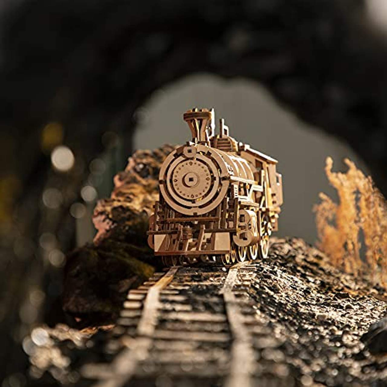 Robotime Lokomotive mechanischer Baukasten