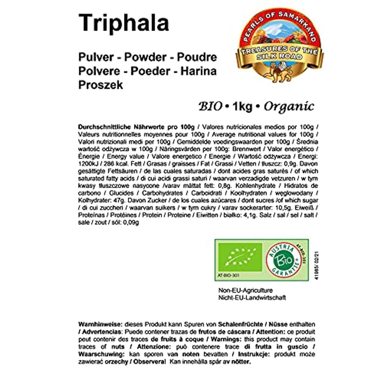 PEARLS OF SAMARKAND TREASURES OF THE SILK ROAD Bio Triphala Pulver