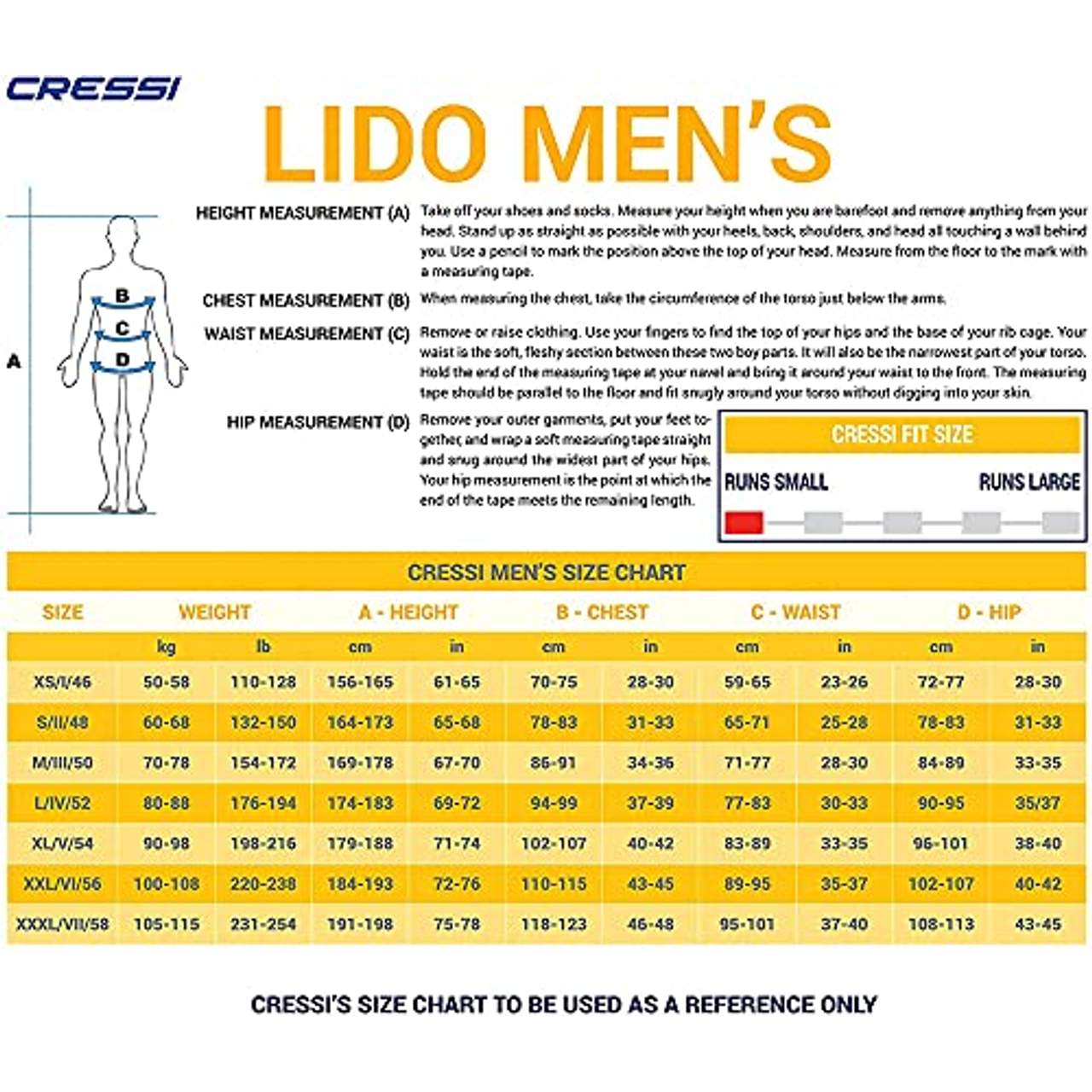 Cressi Men's Lido Herren neopren 2mm Shorty Neoprenanzug