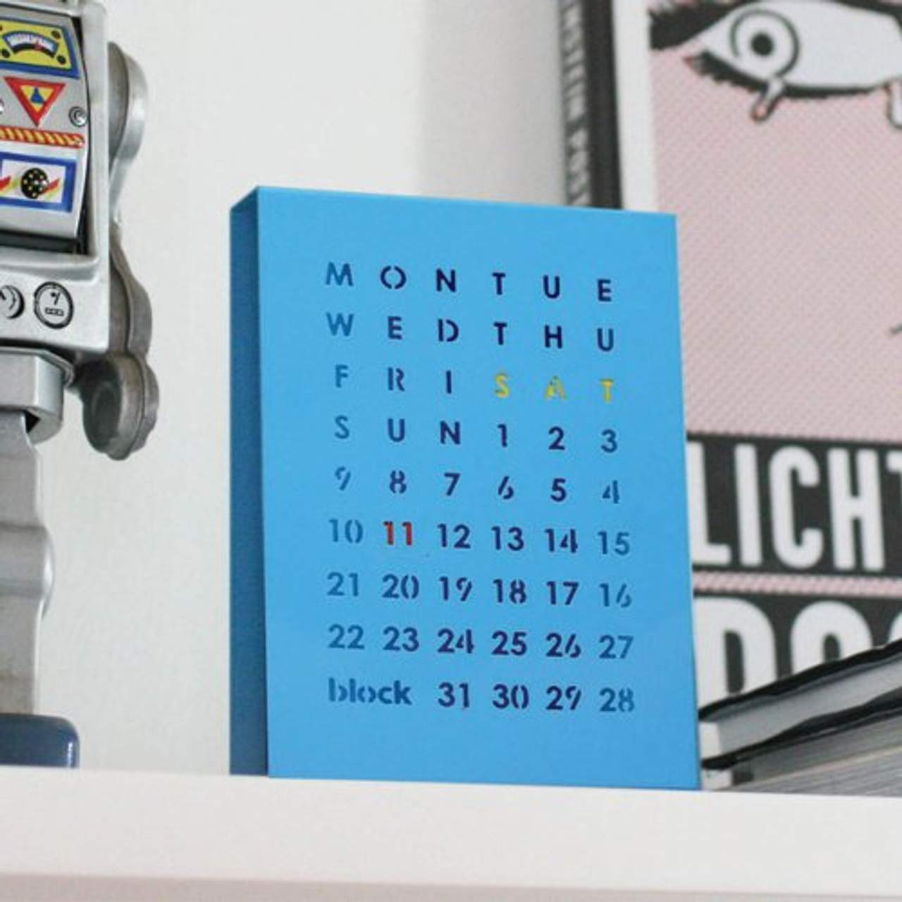 Block Ewiger Kalender mit Magnete