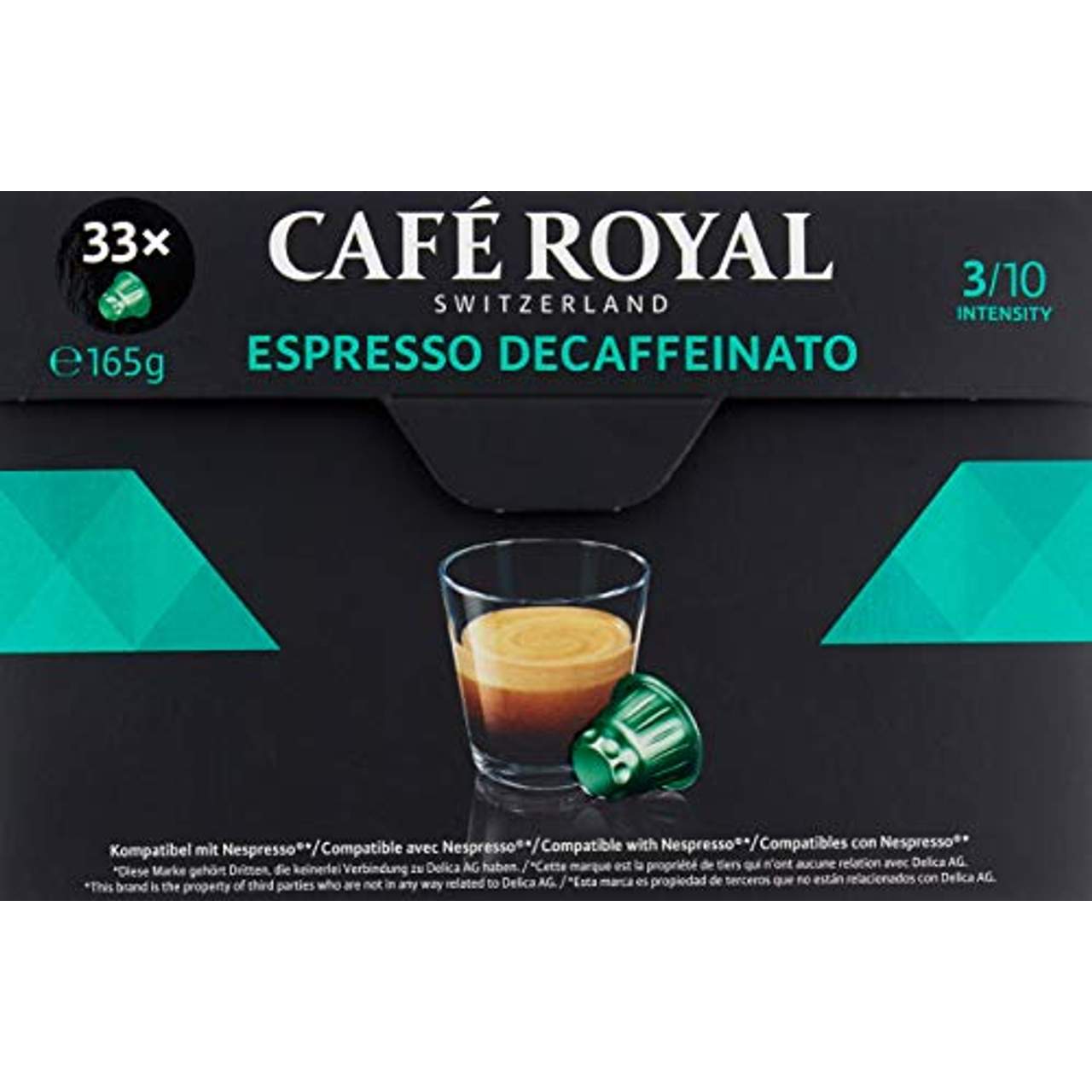 Café Royal Espresso Decaffeinato 33 Nespresso kompatible Kapseln