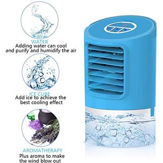 4in1 Mini Luftkühler Aircooler Luftbefeuchter Tisch Klimagerät Aroma Klimaanlage 