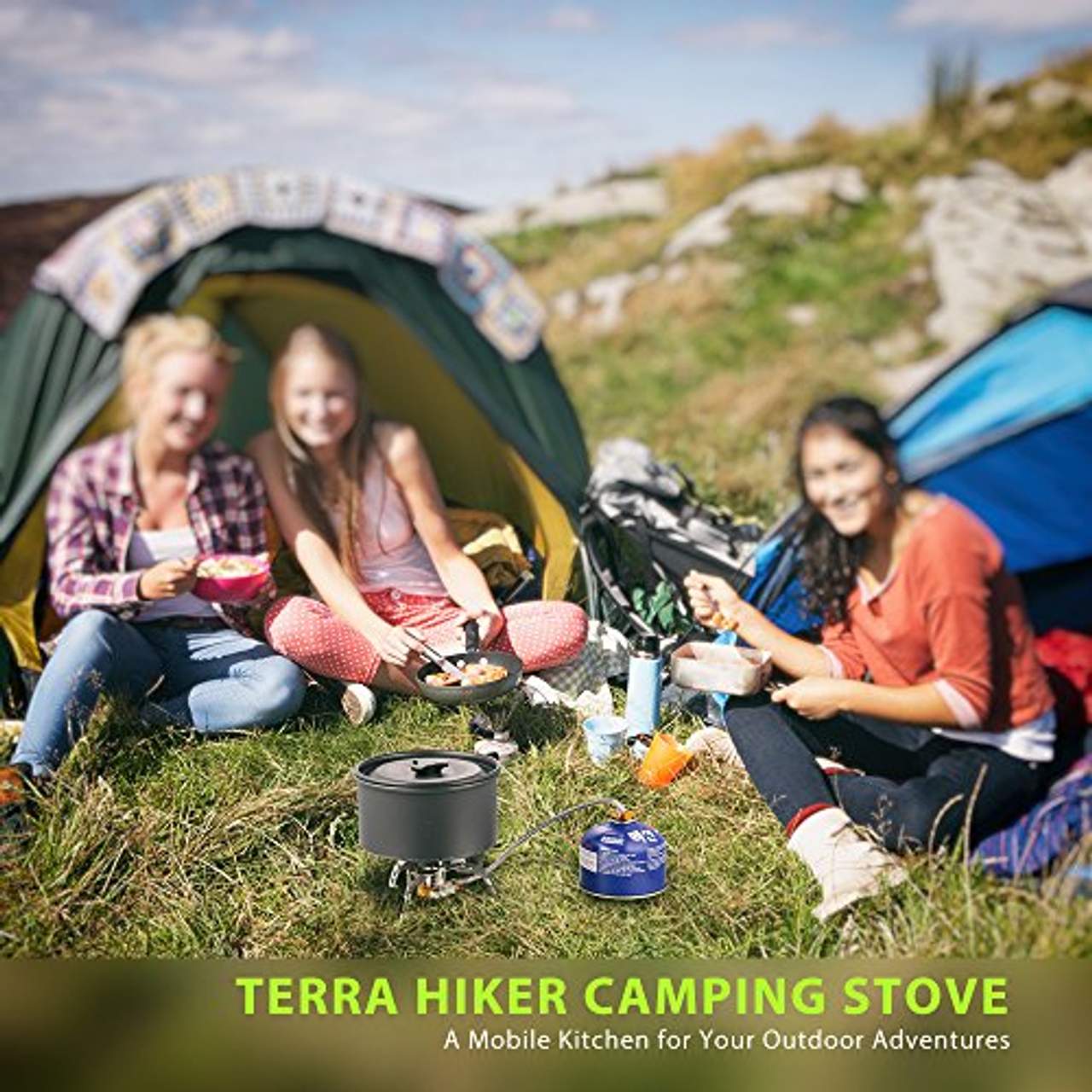Terra Hiker Campingkocher mit Piezozündung