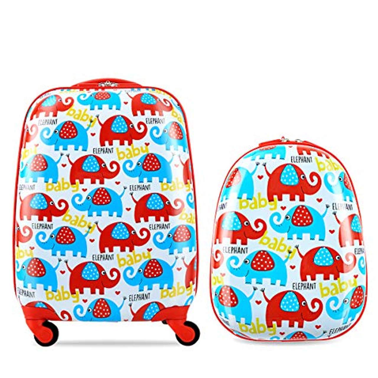 GOPLUS Kinderkoffer 2 TLG mit Rucksack Kinder Reisekoffer Set  