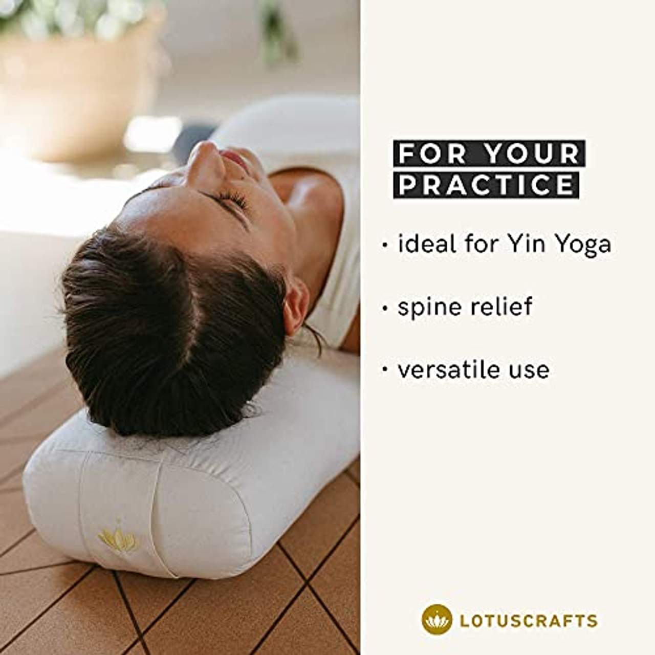 Lotuscrafts Yoga Bolster für Yin Yoga