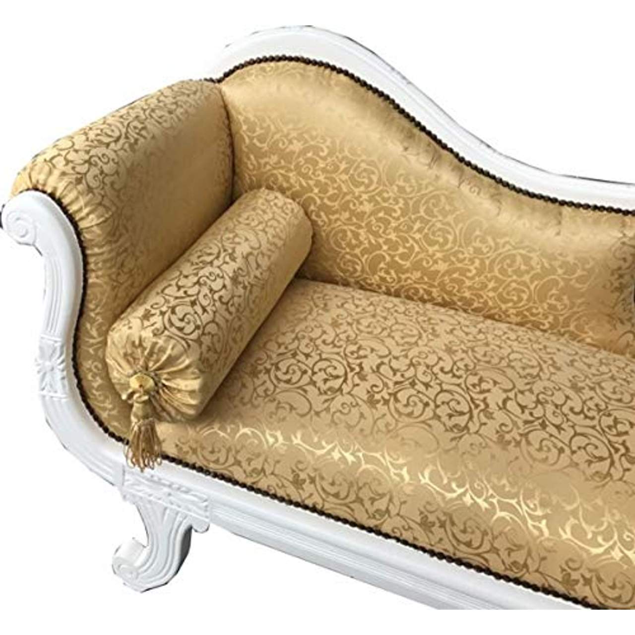 Casa Padrino Barock Chaiselongue Modell XXL Gold Muster