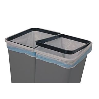Alpfa Müllbehälter 2 x 30 L Duo Bin Grau