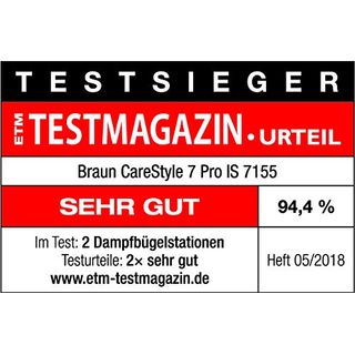 Braun CareStyle 7 Pro 7155 WH Dampfbügelstation