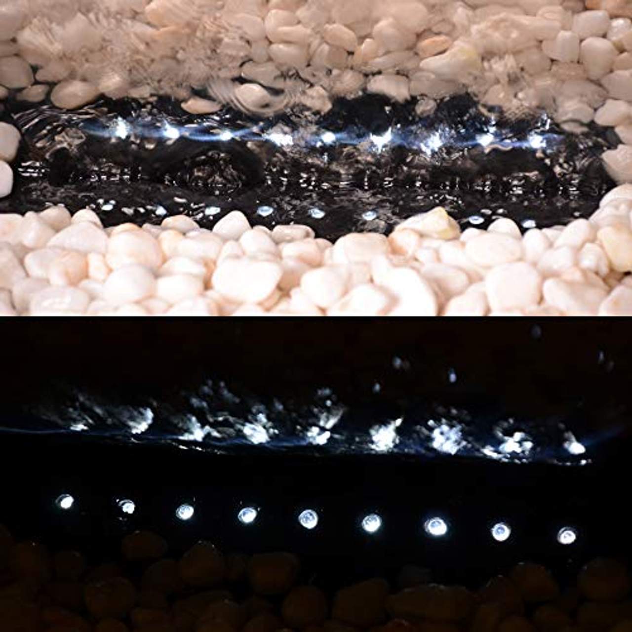 Köhko Wasserwand „Otter“ mit LED-Beleuchtung aus Edelstahl 23002 Springbrunnen Wasserspiel