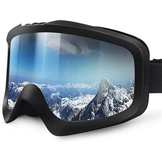 JTENG Skibrille Damen und Herren Snowboard Brille UV-Schutz OTG UV400 Anti FOG 