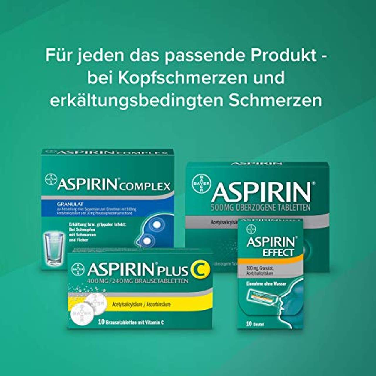 Aspirin Complex befreit von Schnupfen und lindert schnell Erkältungsschmerzen