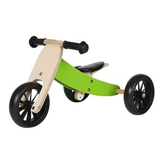 Dreirad Kinderfahrzeug Kinderwagen Fahrrad Holz Kinderfahrrad Laufrad 1a schwarz 