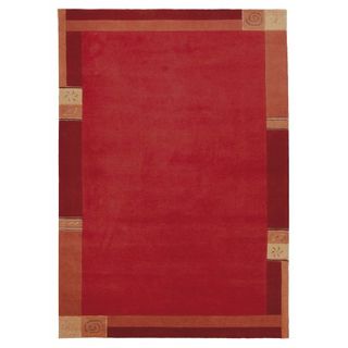 Luxor Living Nepal Teppich handgeknüpft rot Größe auswählen 170 x 240 cm