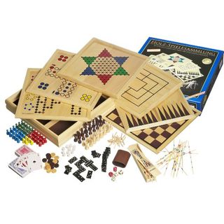 Philos  Holz-Spielesammlung mit 100 Spielmöglichkeiten