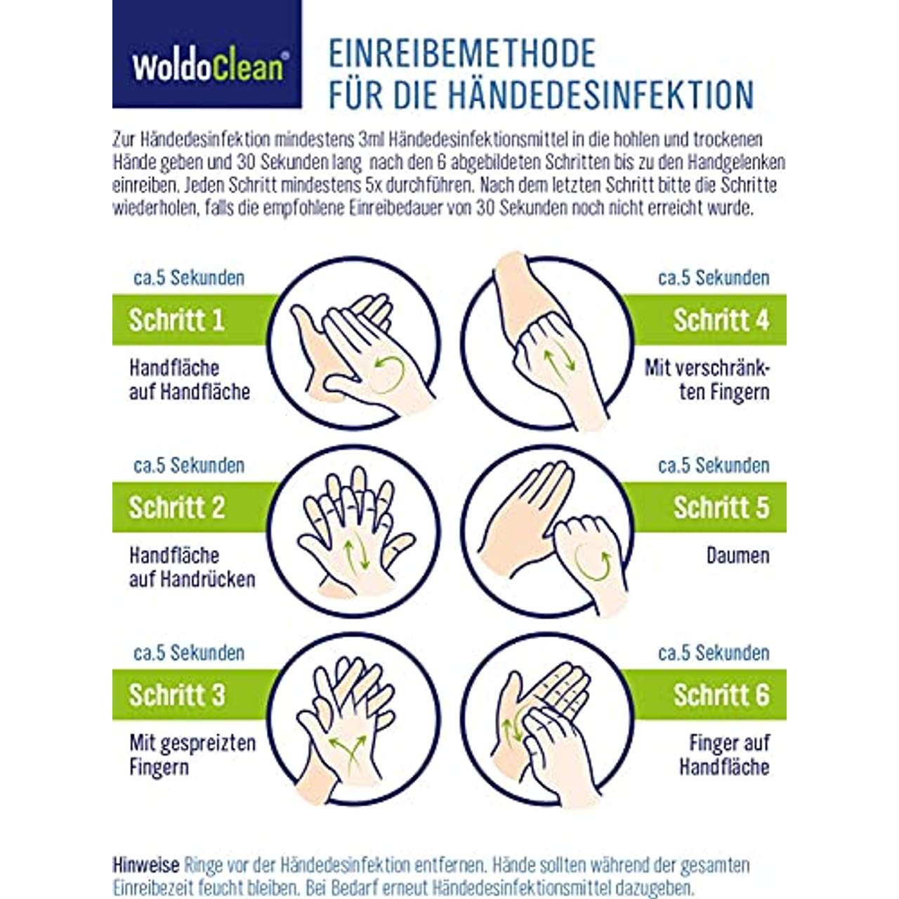 WoldoClean Desinfektionsmittel für Haut und Hände 5 Liter
