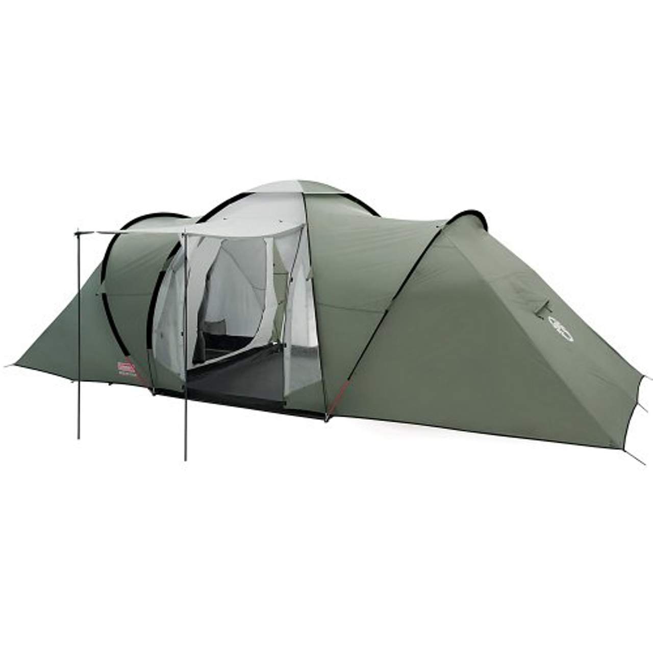 CI 6-Personen-Zelt Mannschaftszelt Campingzelt Camping 340x310x180cm 