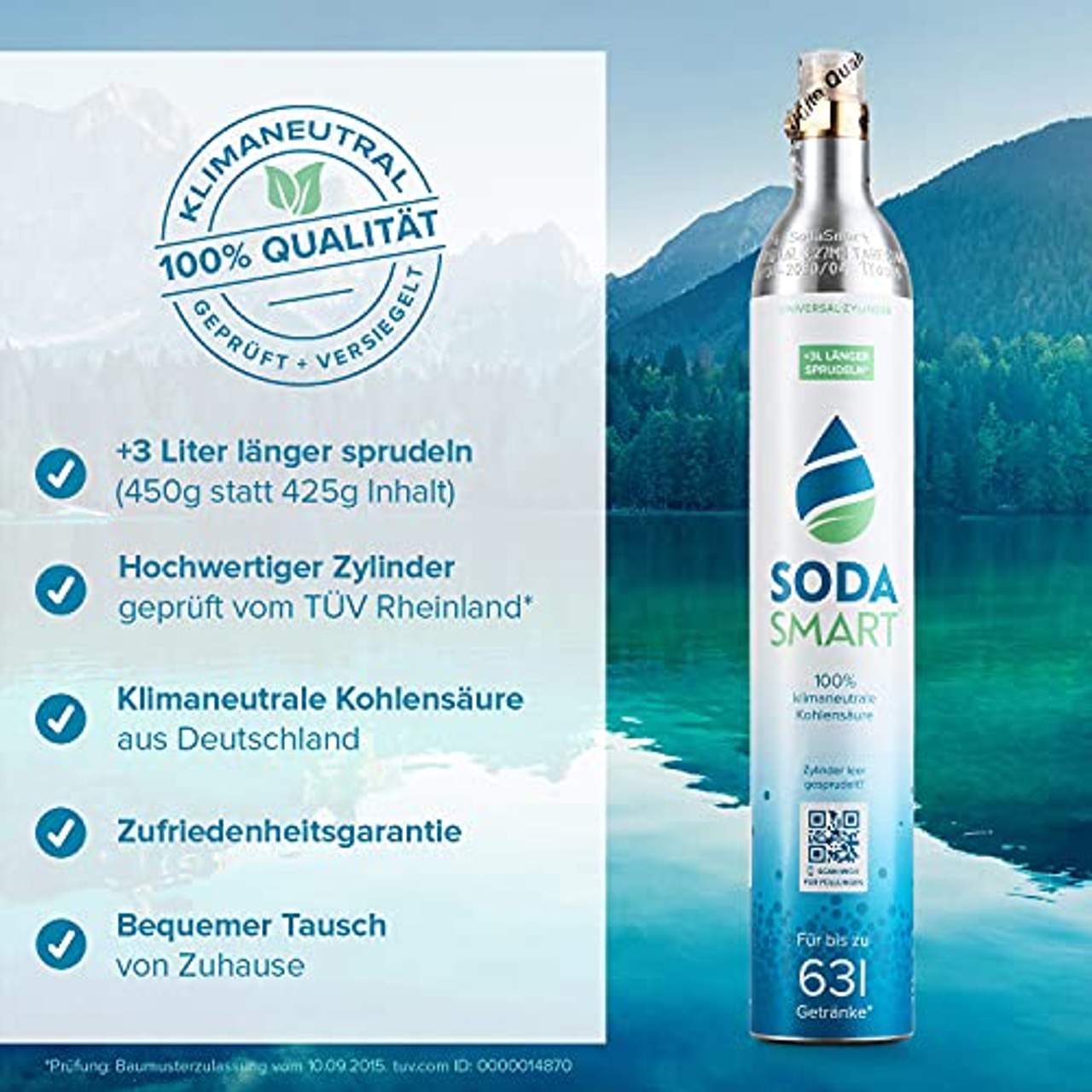 SodaSmart Premium CO2 Zylinder