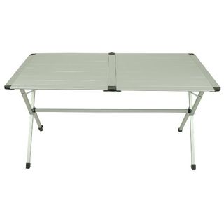 10T AluTab Campingtisch 140x80cm mobiler 6 Mann Aluminium Tisch wasserfester Roll-Up Gartentisch 