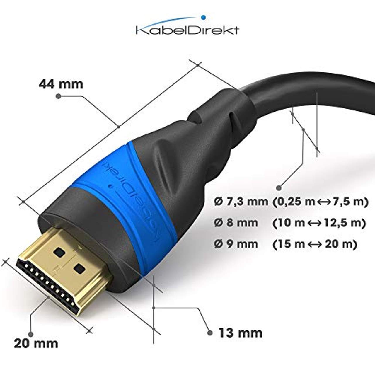 KabelDirekt 4K Hdmi Kabel 1m