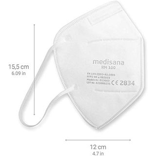 Medisana RM 100 FFP2 KN 95 Atemschutzmaske Staubmaske Atemmaske 3-lagige Staubschutzmaske