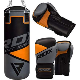 RDX Boxsacke Sandsack Set Schwer Gefüllt Kampfsport Halterung MMA Kickboxen DE 