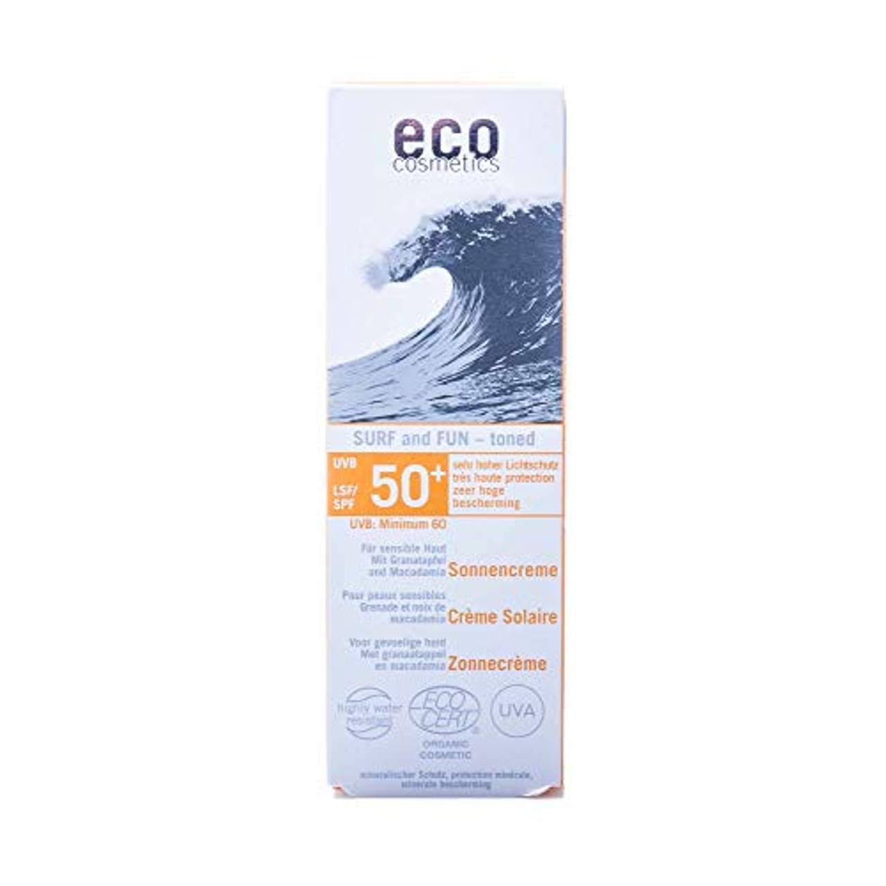 eco cosmetics Surf & Fun Sonnencreme LSF 50+ getönt