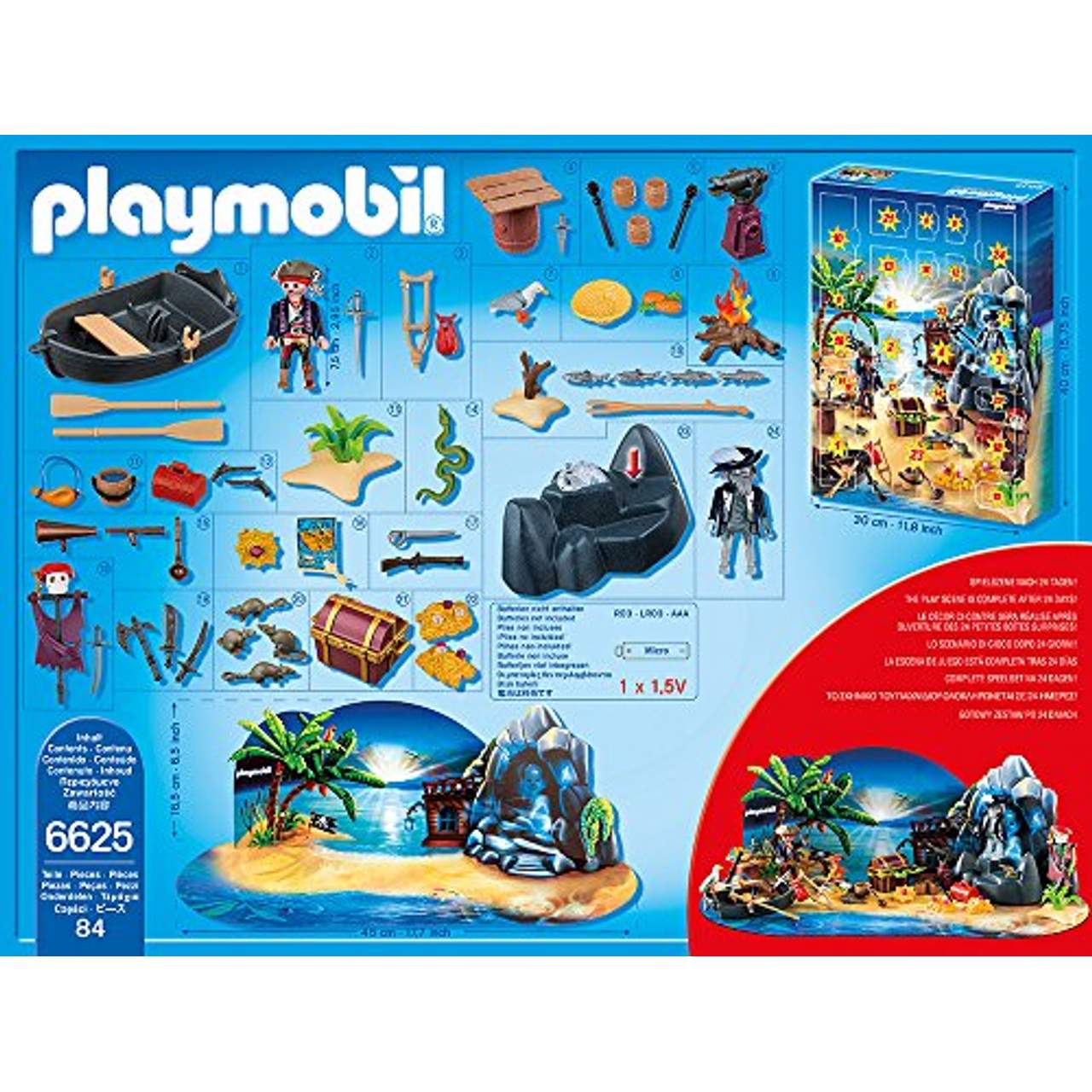 Playmobil 6625 Adventskalender Geheimnisvolle Piratenschatzinsel