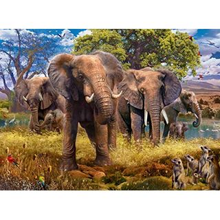 Ravensburger Puzzle 15040 Elefantenfamilie