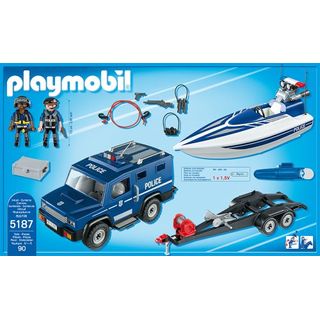 Playmobil 5187 Polizei-Truck mit Speedboot